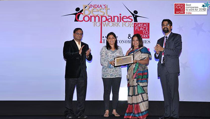 Great Place to Work® Award for India’s Best Companies Study 2012